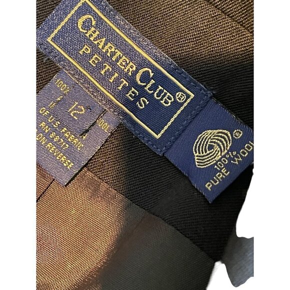 Charter club womens jacket vintage size 12 navy blue gold buttons double breaste - Picture 9 of 9